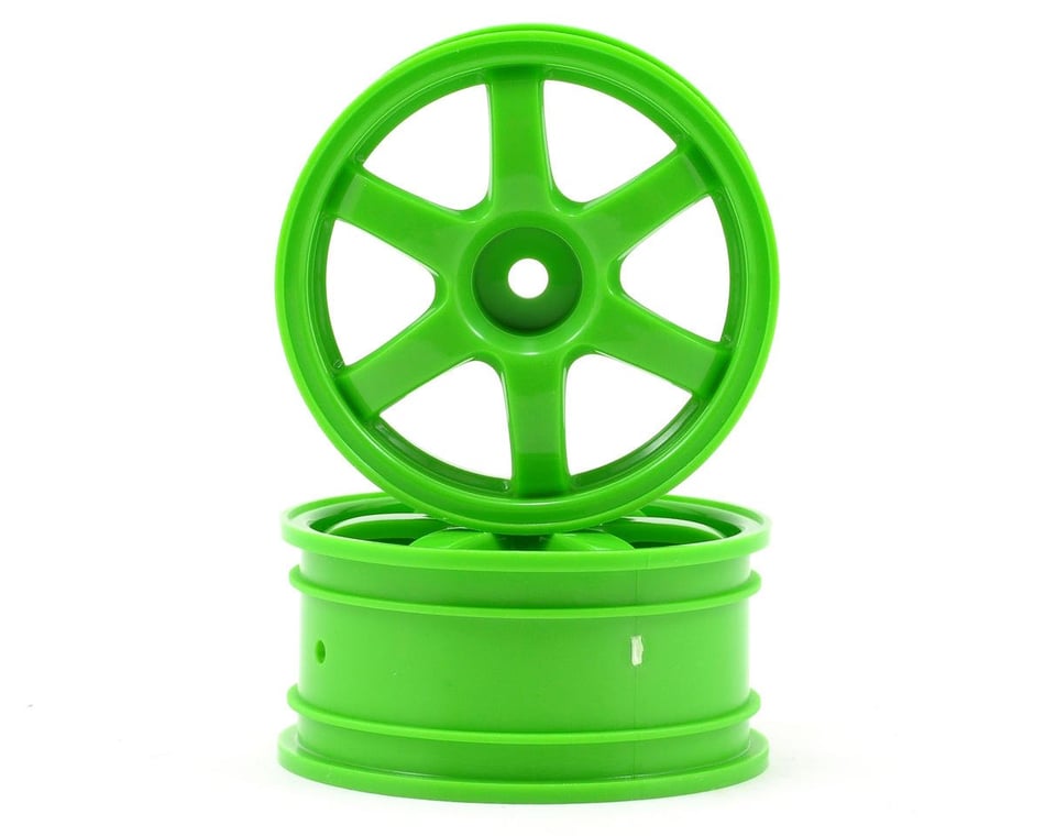 Traxxas 12mm Hex Volk Racing TE37 Wheel Set (2) (Green) [TRA7374A