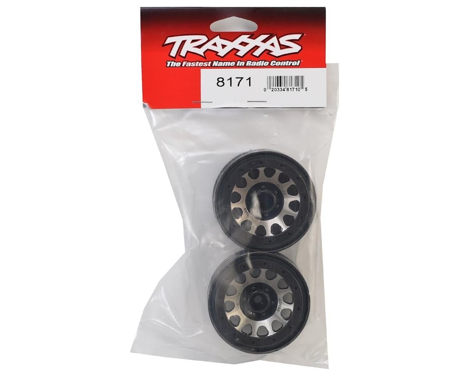 Traxxas 8171 Wheels  Method 105 2.2 Black Chrome Beadlock Ring not included
