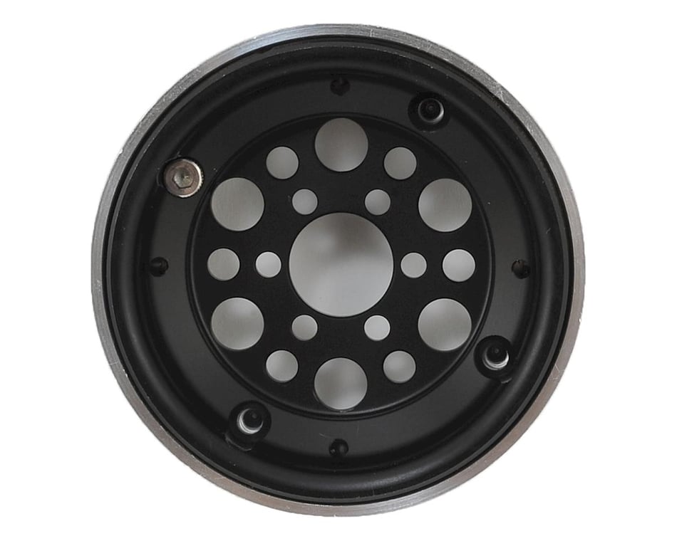 Vanquish Products OMF Outlaw II 1.9 Beadlock Crawler Wheels (Black/Clear)  (2)