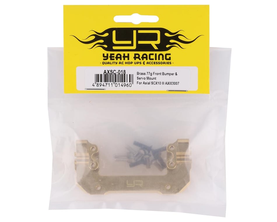 Yeah Racing Axial SCX10 III Brass Front Bumper/Servo Mount (77g)  [YEA-AXSC-018] - AMain Hobbies