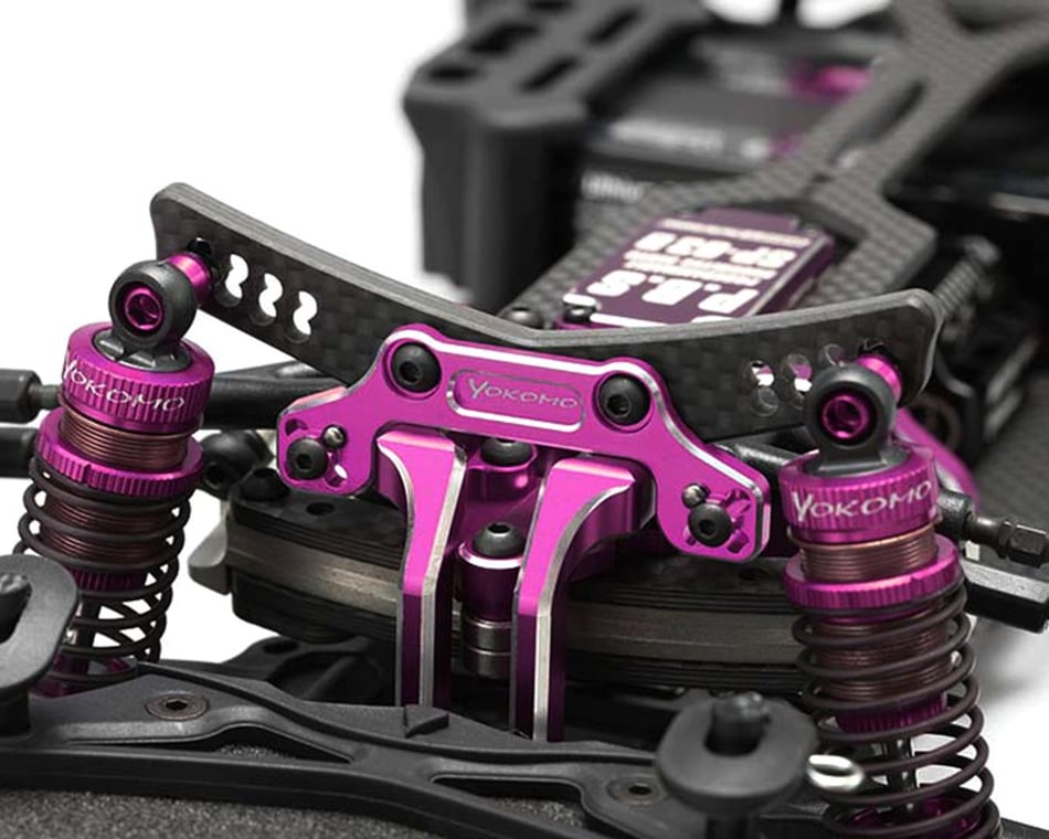 Yokomo YD-2 Graphite/Aluminum Hybrid Front Shock Tower (Purple)