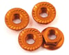 Image 1 for 175RC Aluminum 4mm Serrated Wheel Nuts (Orange)