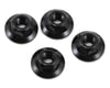 Image 1 for JConcepts 4mm Large Flange Serrated Locking Wheel Nut Set (4) (Black)