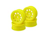 JConcepts 9 Shot 2.2 Dirt Oval Front Wheels (Yellow) (4) (B6.1/XB2/RB7/YZ2)
