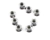 Image 1 for Traxxas 4mm Steel Flanged Serrated Nylon Locknut (8)