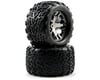 Image 1 for Traxxas Talon Rear Tires w/All-Star Wheels (2) (Black Chrome)