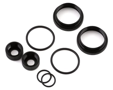 Team Associated 12mm SHOCK COLLAR AND SEAL RETAINER SET BLACK