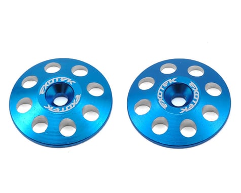 Exotek 22mm 1/8 XL Aluminum Wing Buttons (2) (Blue)