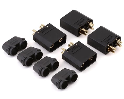 Maclan XT90 Connectors (4 Male) (Black)