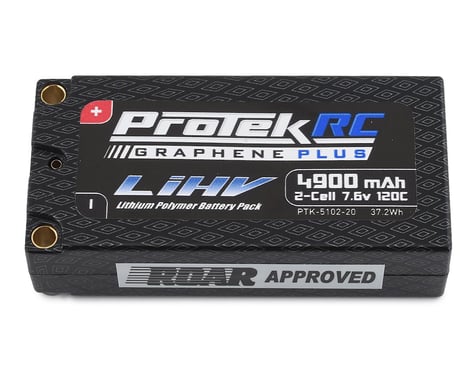 ProTek RC 2S 120C Low IR Si-Graphene + HV Shorty LiPo Battery (7.6V/4900mAh)