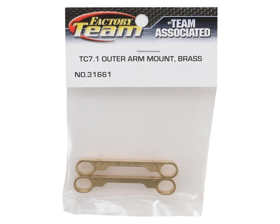 Associated 31661 TC7.1 FT Brass Arm Mounts outer