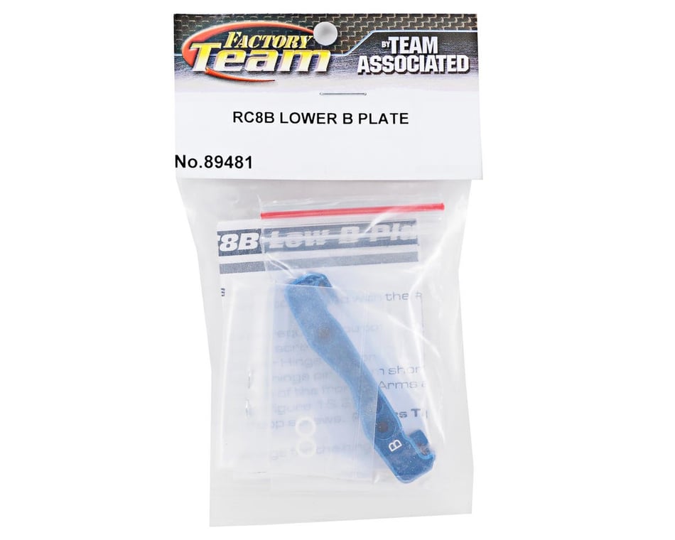 Associated 89481 Low B Plate Includes Inserts Rc8b Asc89481 for sale online