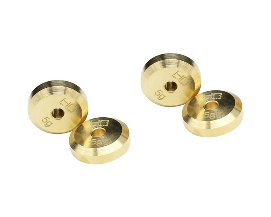APS Racing Brass Hex Weights 2 for Axial SCX24 APS29016