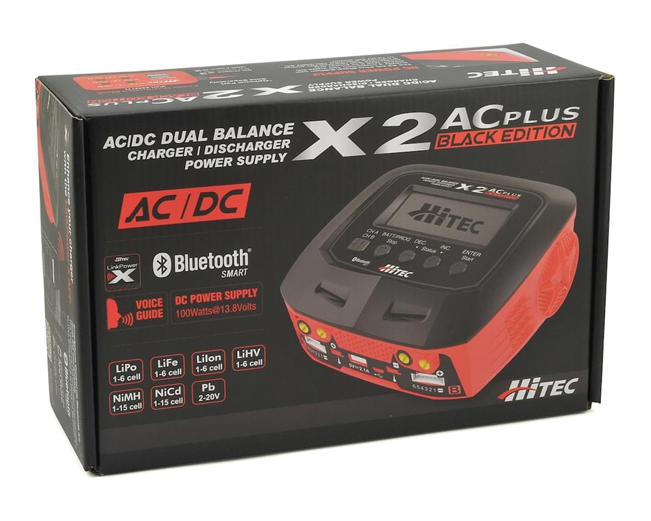 Hitec X2 AC Plus Black Edition AC/DC Multi-Charger (6S/10A/100W)