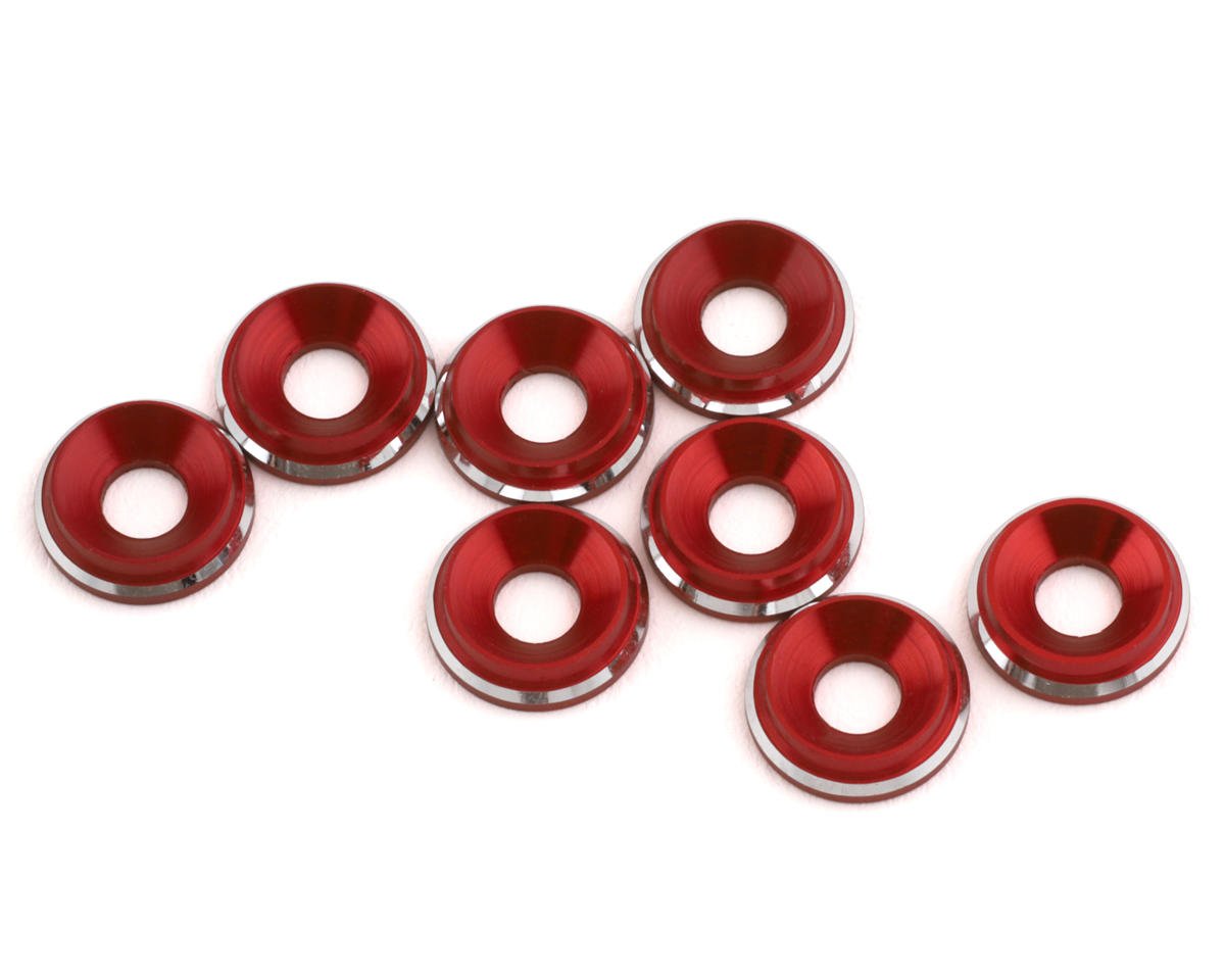 Red Countersunk Washer - AMain Hobbies