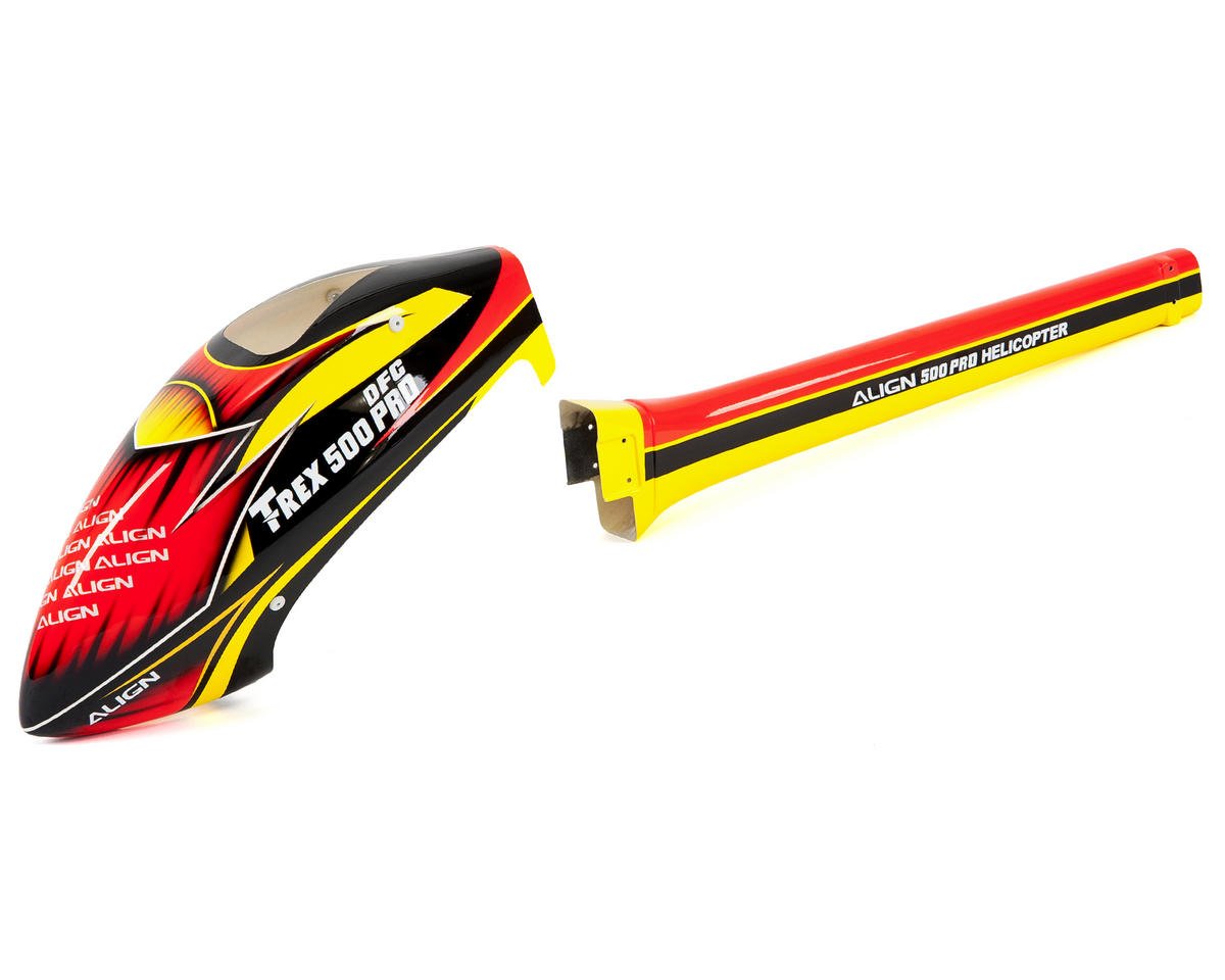 Align T-Rex 500E Speed Fuselage Red/Yellow