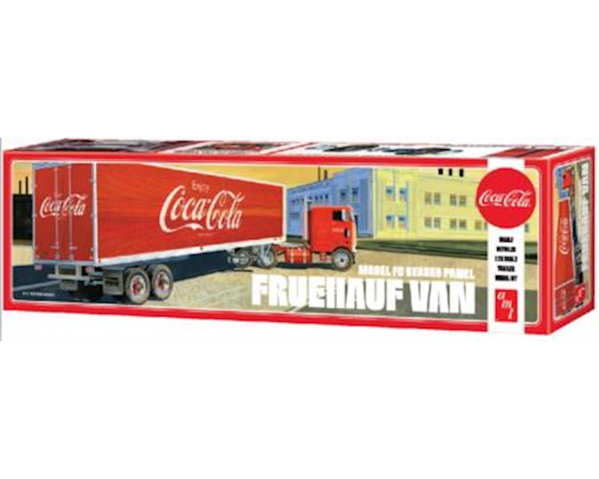 Amt 125 Fruehauf Beaded Van Semi Trailer Coca Cola Model Kit Amt1109 Amain Hobbies 0434