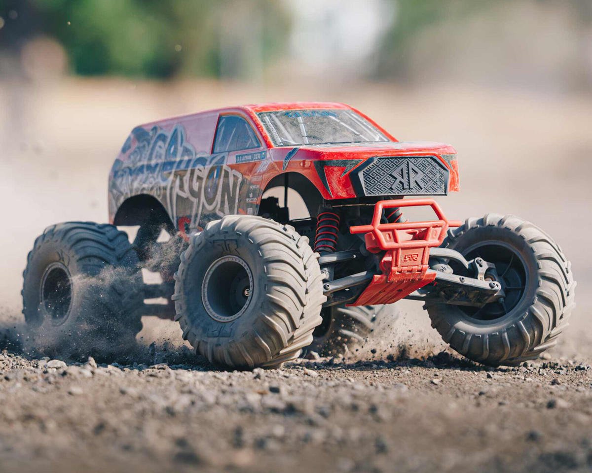 Arrma Gorgon 4X2 MEGA 550 Brushed 1/10 Monster Truck RTR (Red ...