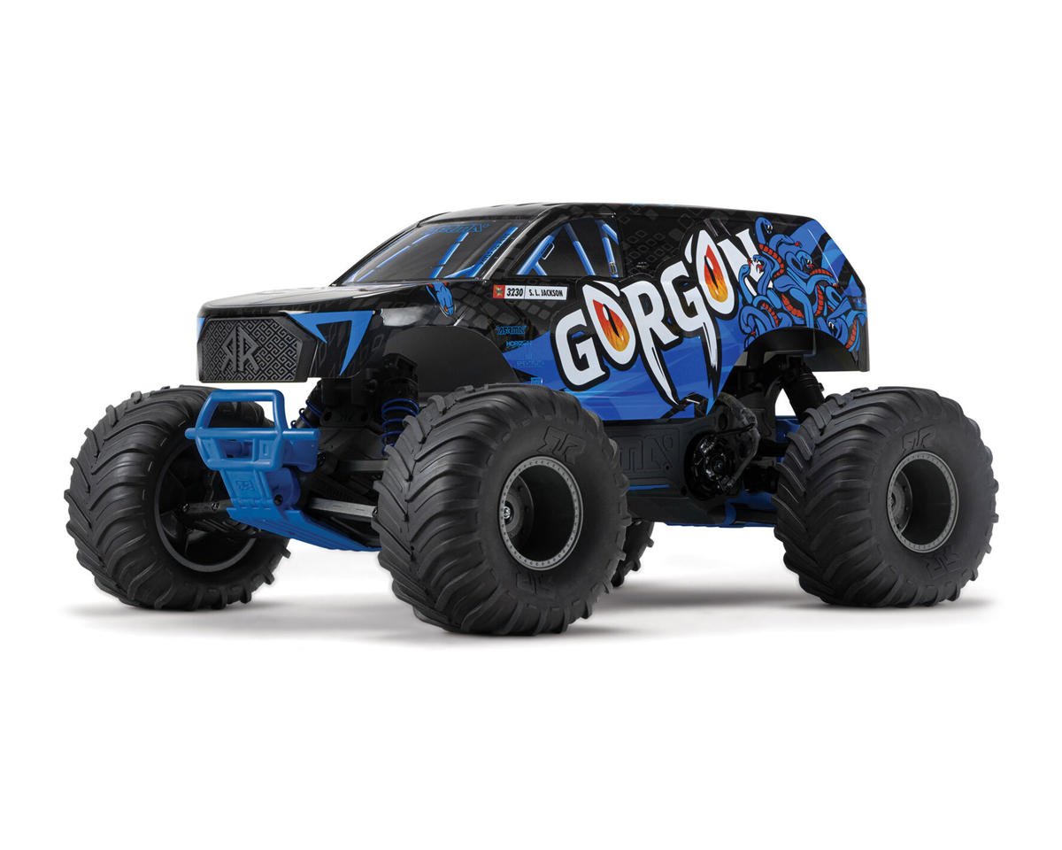 Arrma Gorgon 4X2 MEGA 550 Brushed 1/10 Monster Truck RTR (Blue)