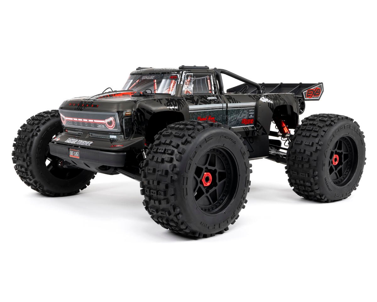 Arrma Outcast 8S BLX EXB Brushless RTR 1/5 4WD Stunt Truck (Black ...