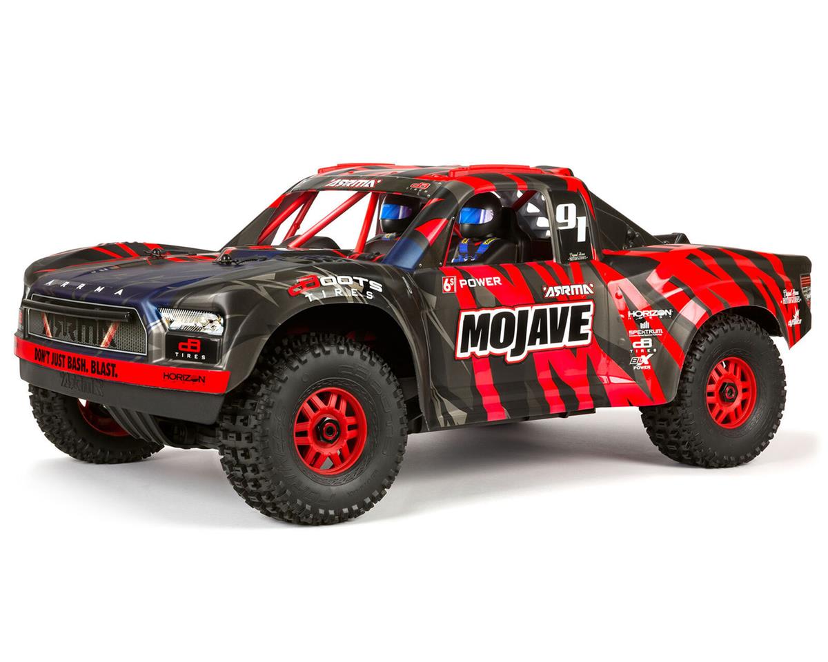 Arrma Mojave 6S BLX Brushless RTR 1/7 4WD RTR Desert Racer (Red/Black) (V2) w/SLT3 2.4GHz Radio ARA7604V2T2