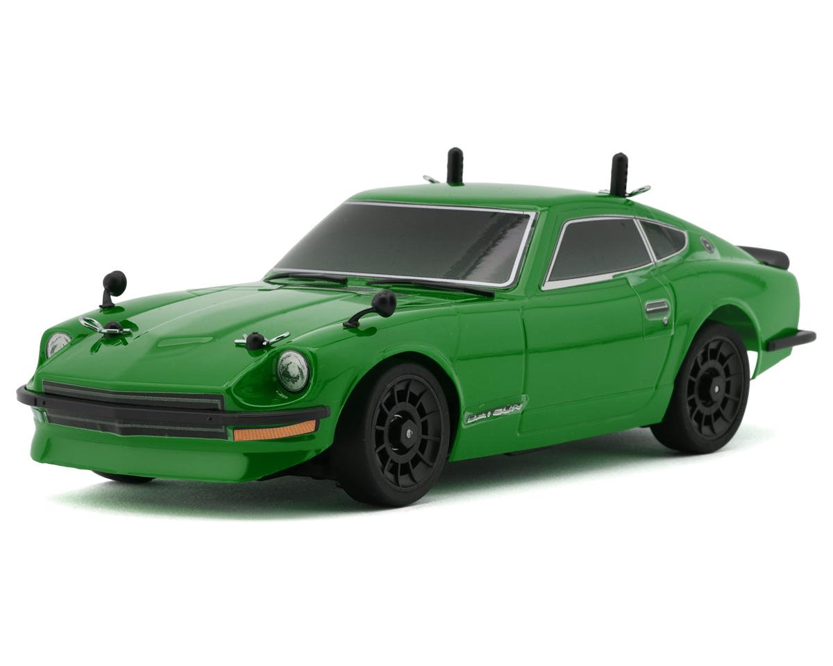 Team Associated SR27 Datsun 240Z 1/27 RTR Electric 2WD On-Road Touring Car Combo (Green) w/2.4GHz Radio, Battery & Charger