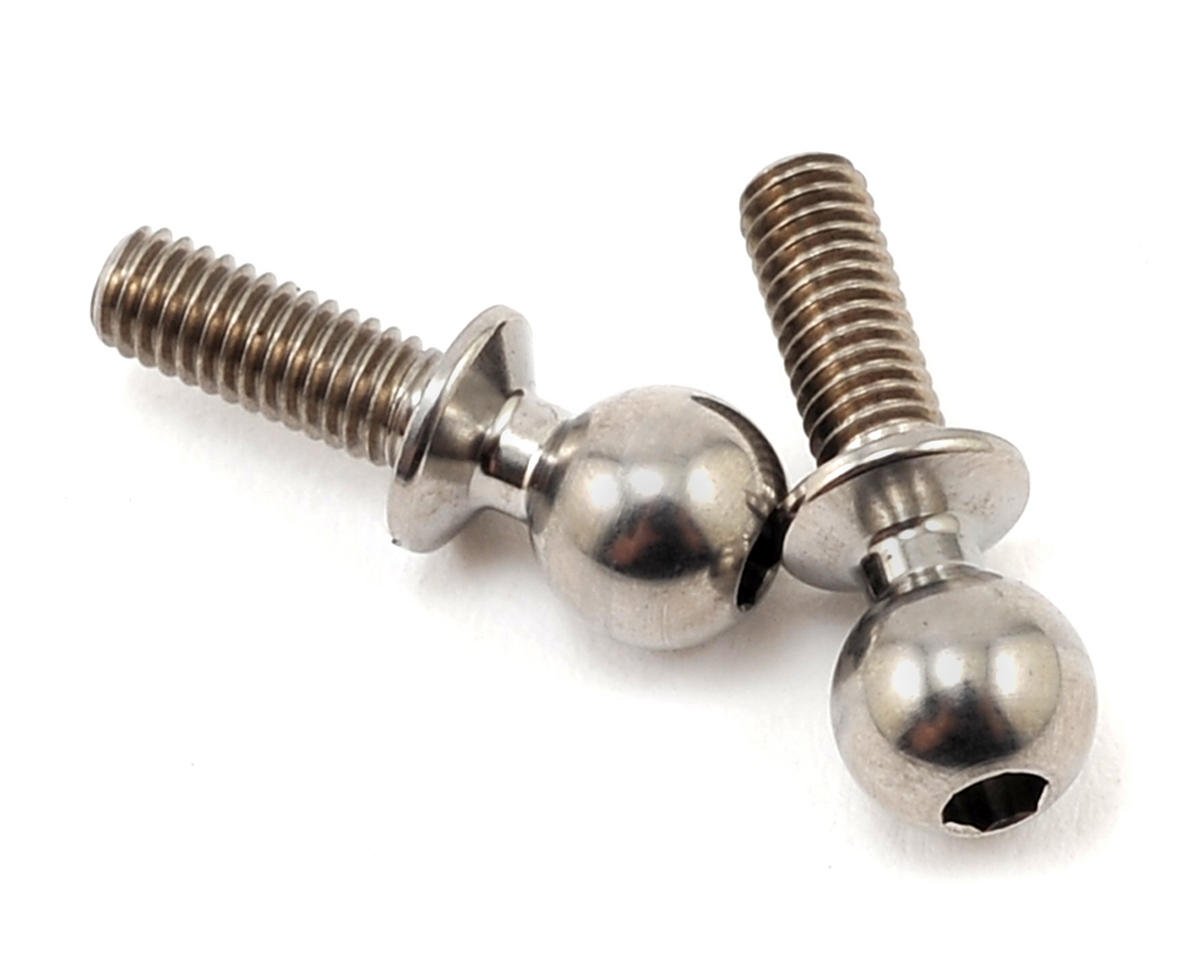 Team Associated 8mm Factory Team Heavy Duty Titanium Ball Stud Set (2)