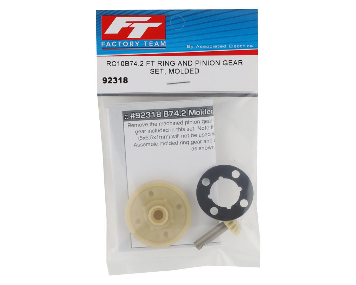 Team Associated RC10B74.2 Factory Team Molded Ring & Pinion Gear Set ...