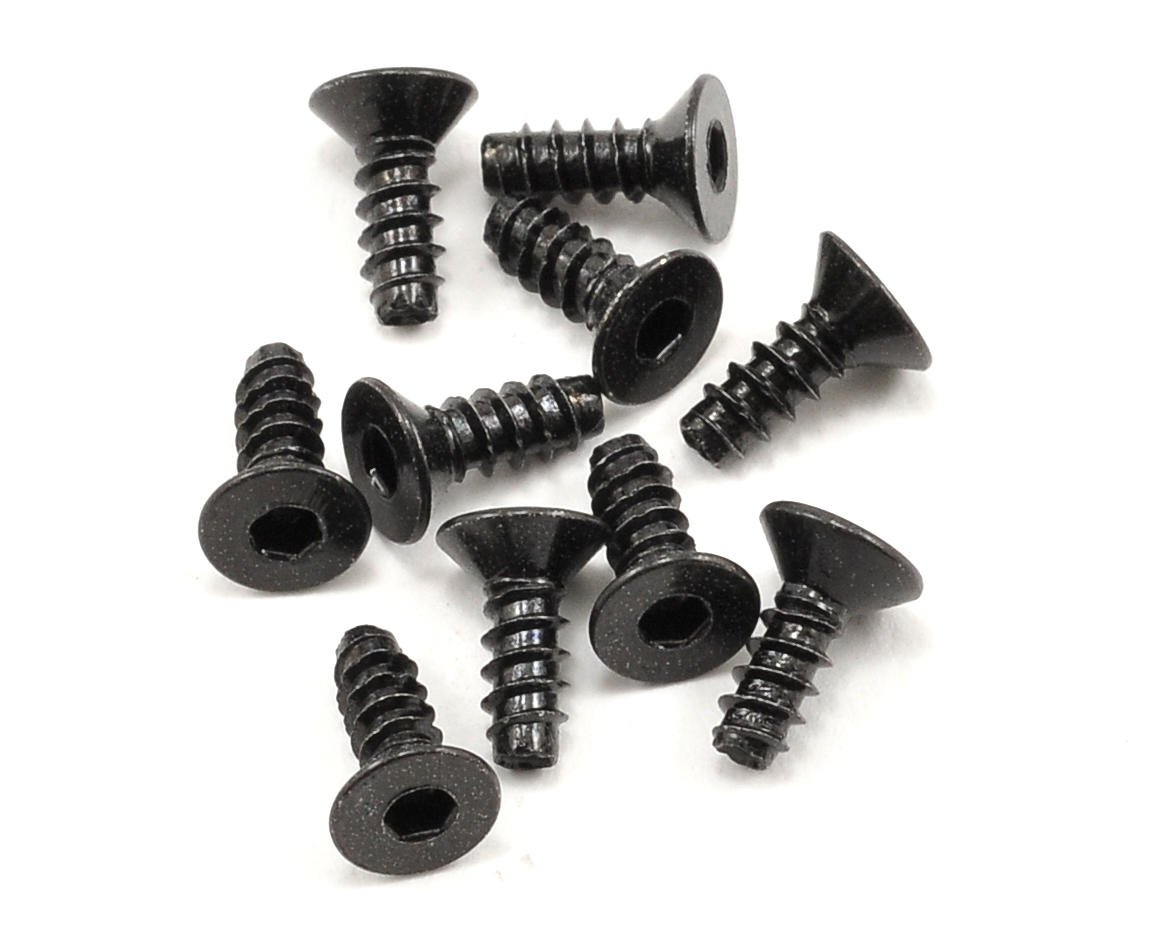 Axial 3x8mm Self Tapping Flat Head Screw (Black) (10) [AXIA464] - AMain ...