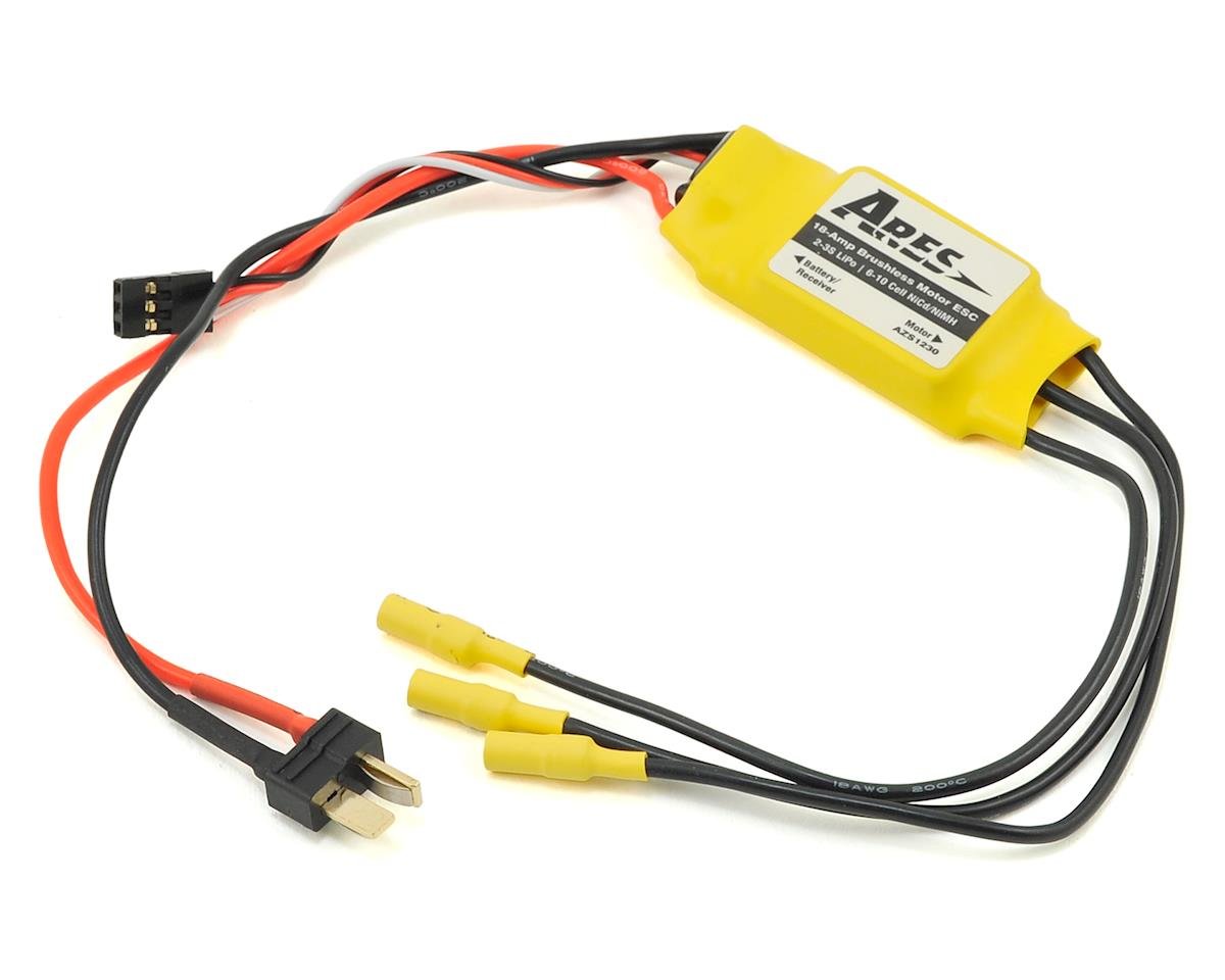 Ares 18-Amp Brushless ESC (Gamma 370 Pro/Pro V2) [AZS1230] - AMain Hobbies