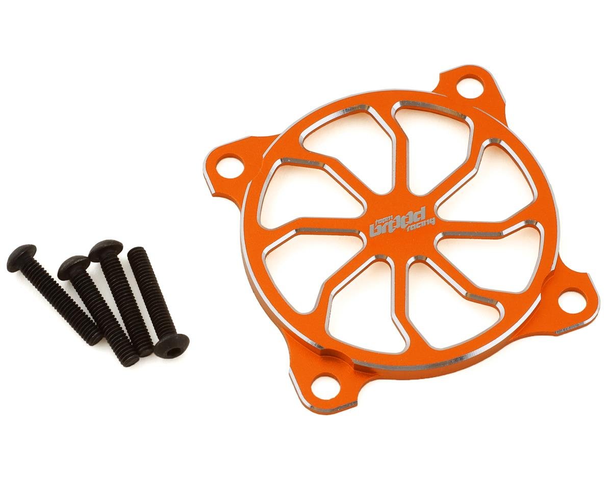 Team Brood 40mm Aluminum Fan Cover (Orange) [BRO-TBR-40MMFANCOVERO ...