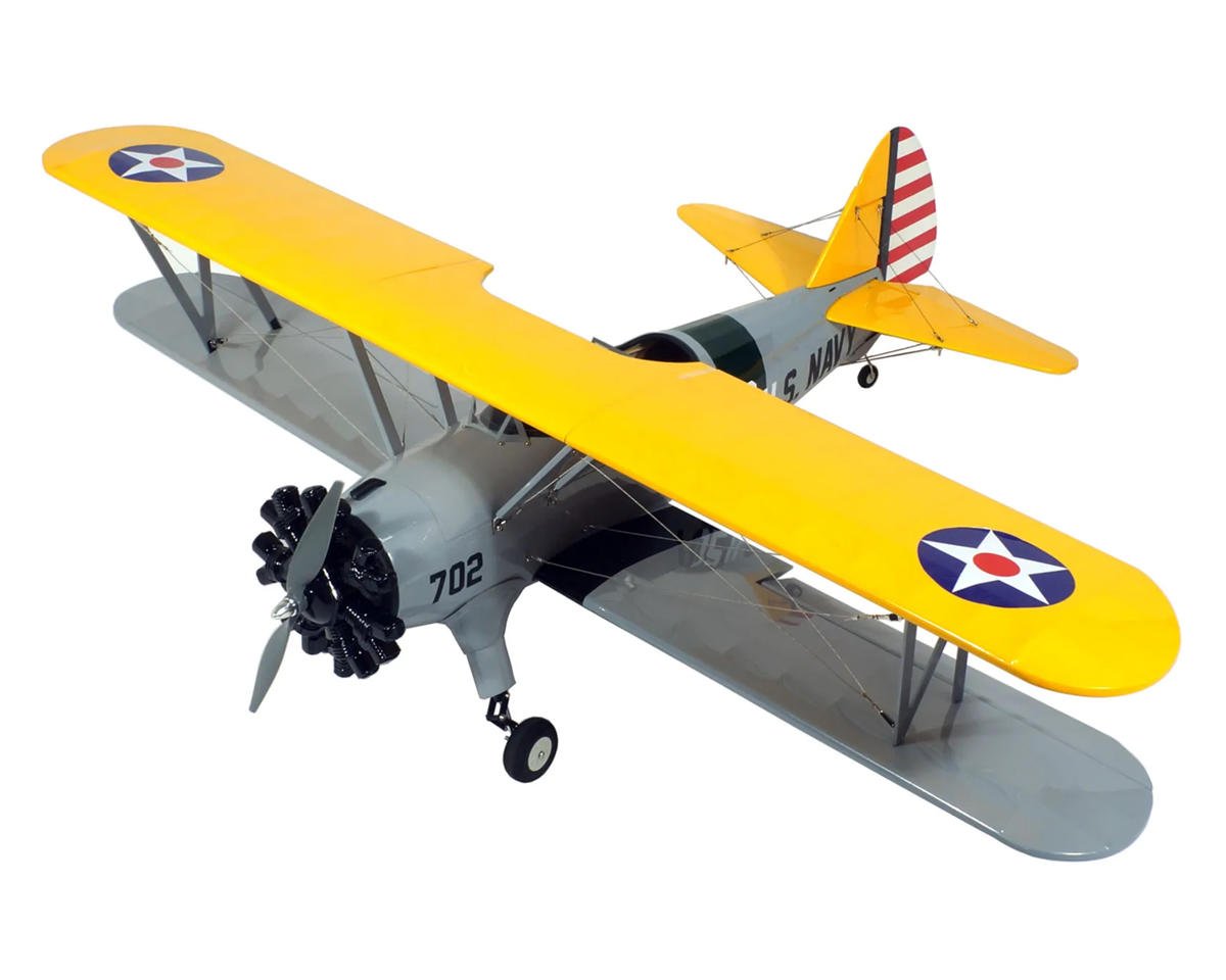 DW Hobby PT-17 Stearman ARF Electric Biplane Airplane Combo Kit