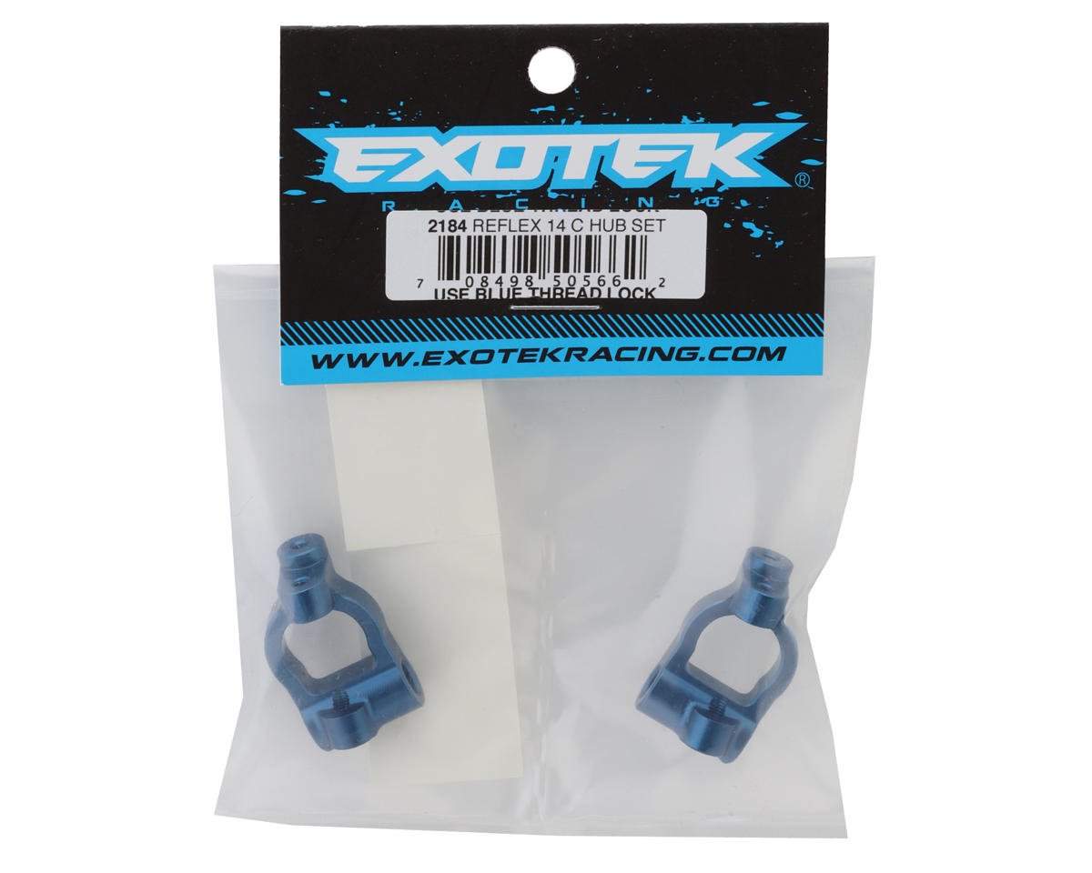 Exotek Reflex Hd Aluminum Front C Hub Set Blue Exo Amain Hobbies