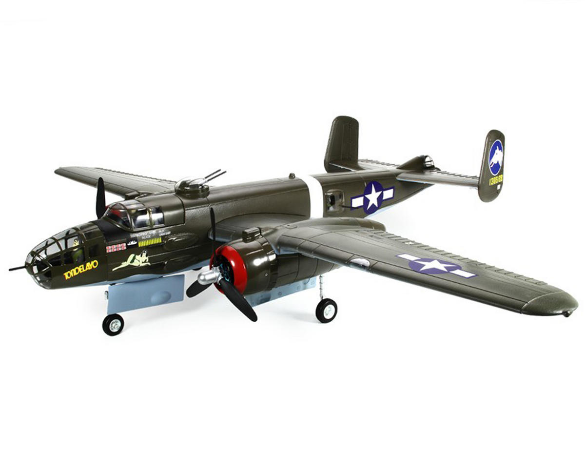 FMS B-25 Mitchell Warbird Plug-N-Play Electric Airplane (1470mm) (Green ...