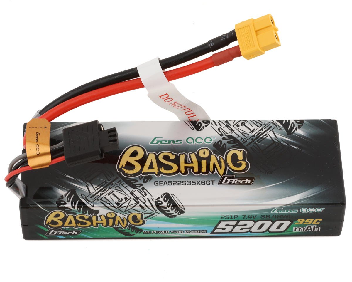 Gens Ace 2S G-Tech Smart Bashing LiPo Battery 35C (7.4V/5200mAh) w/XT-60