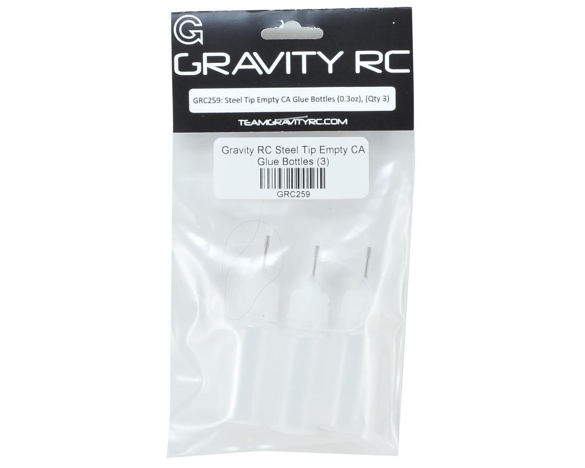 Gravity RC Steel Tip Empty CA Glue Bottles (Color Chosen at Random) (3 ...