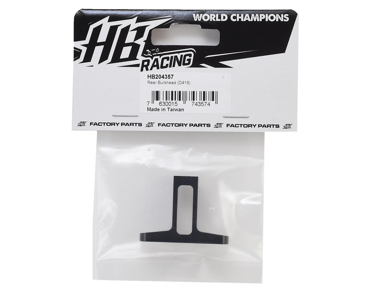 HB Racing D418 Rear Bulkhead [HBS204357] - AMain Hobbies