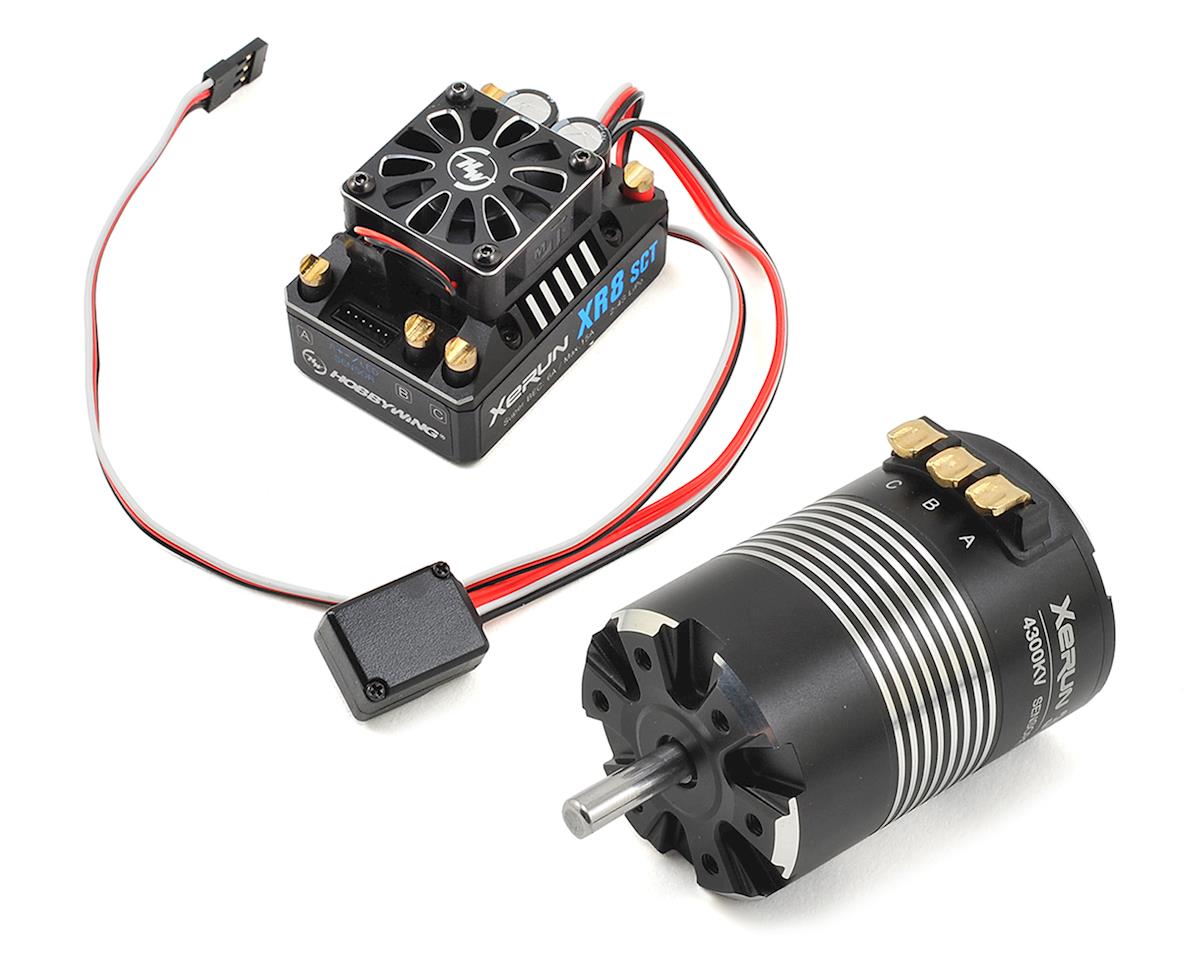 Hobbywing Xerun XR8 SCT Brushless ESC/3652SD G2 Motor Combo (4300kV ...