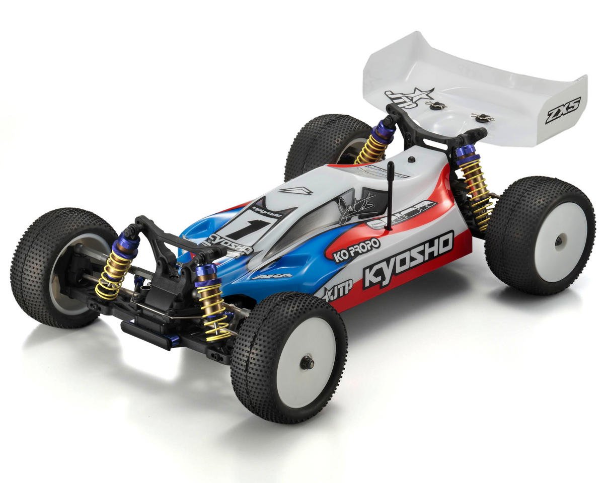 全国激安京商 kyosho ZX-5 レーザー 短足 シャコタン アルミホイール スリッパー ブラシレスモータ ボディータミヤ製ハイラックス 付き 京商