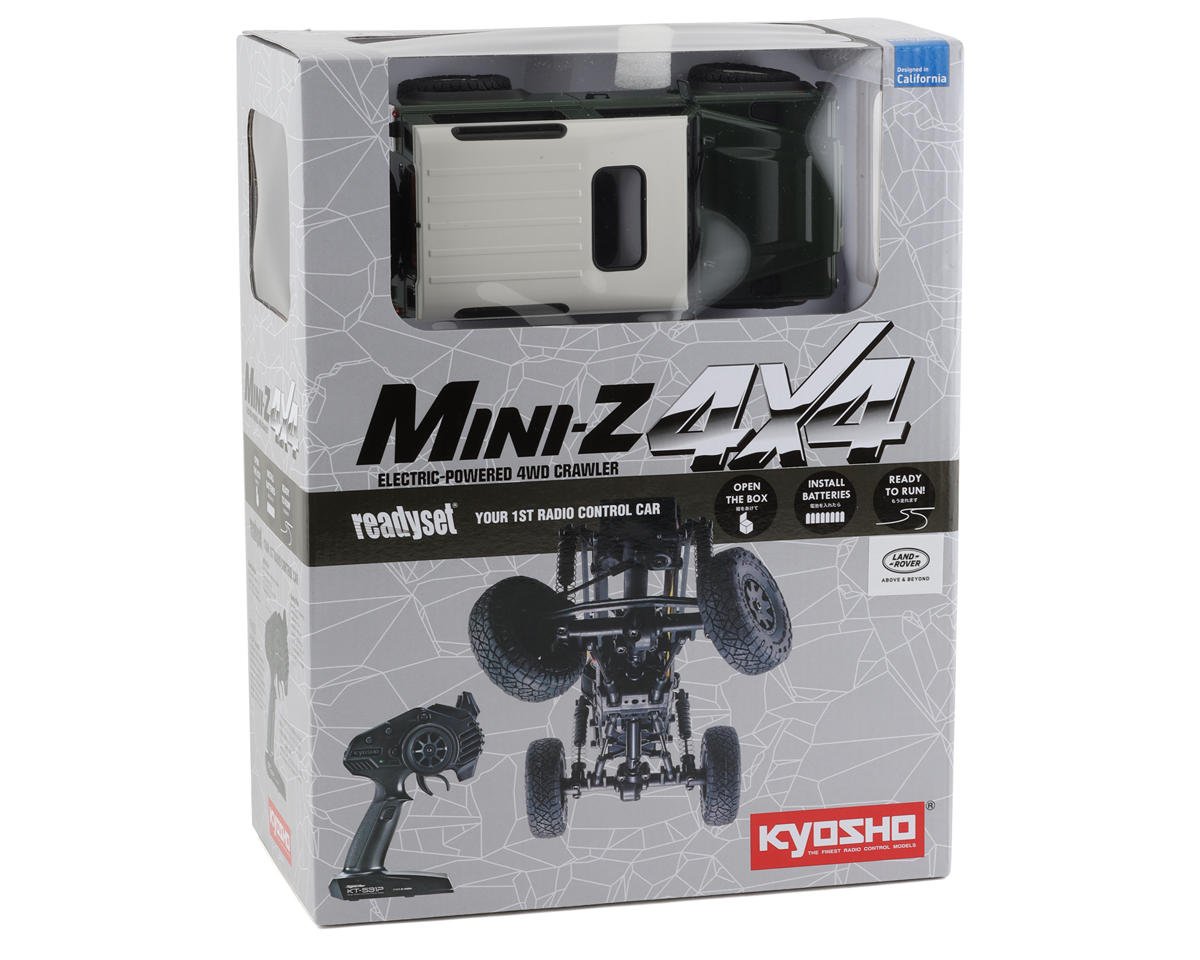 Kyosho Mx Mini Z X Readyset W Land Rover Defender Body Dark