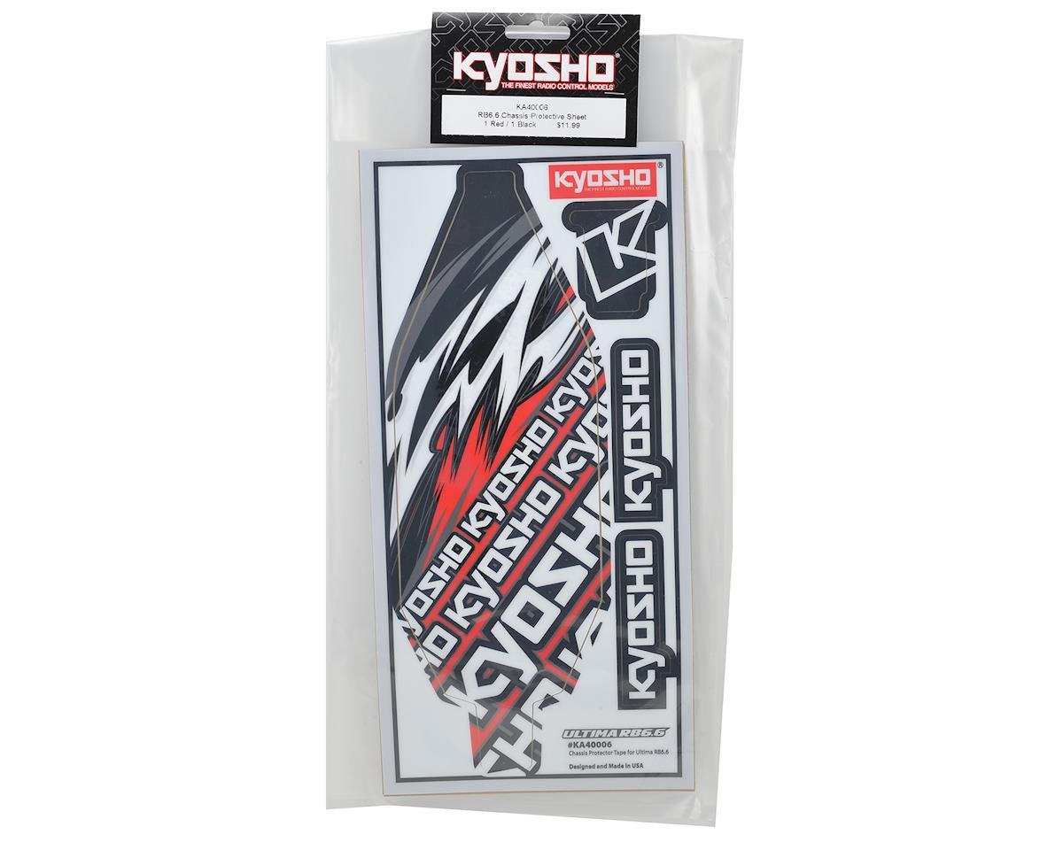 Kyosho RB6.6 Protective Chassis Tape (2) (Red/Black) [KYOKA40006 ...