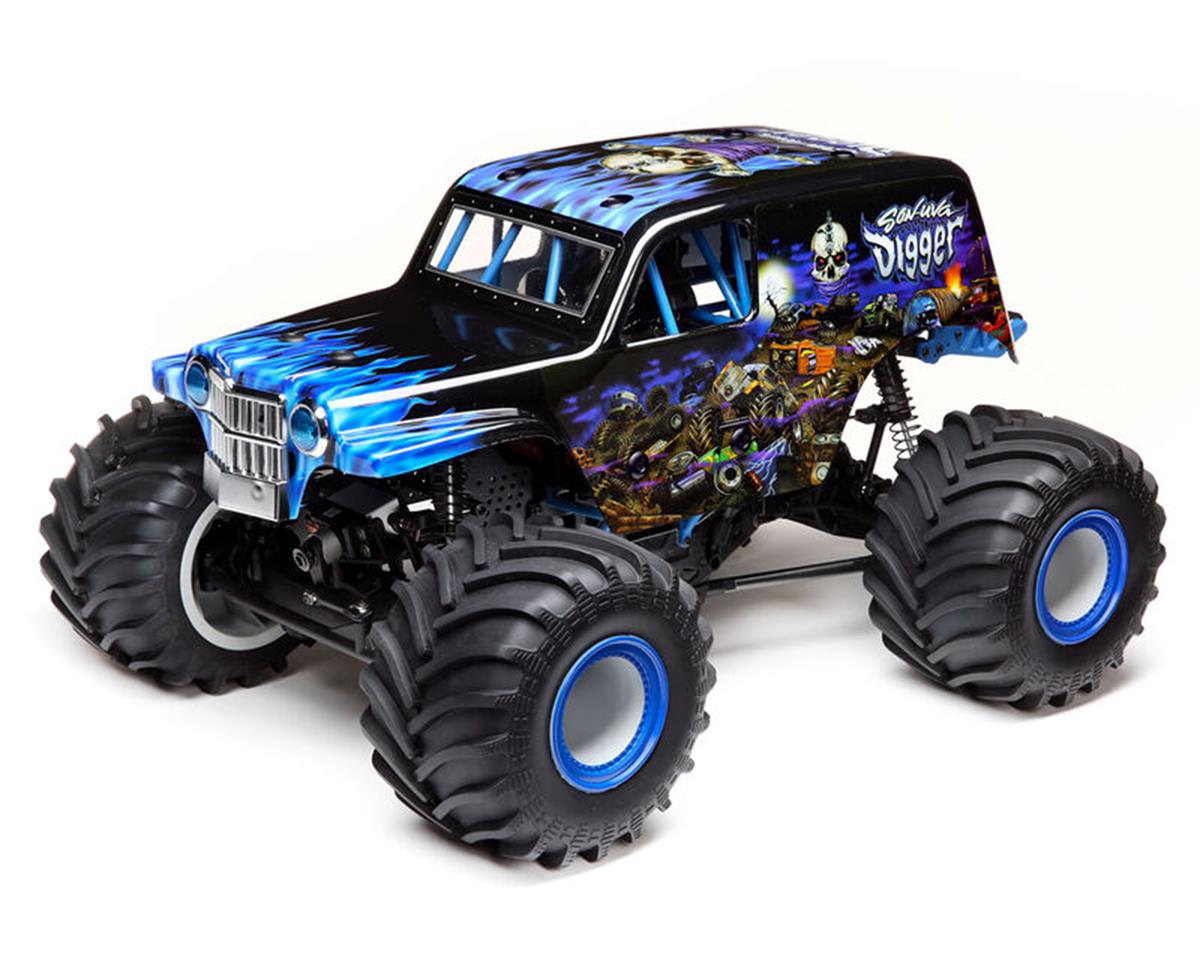 Losi LMT Son Uva Digger RTR 1/10 4WD Solid Axle Monster Truck w/DX3 2.4GHz Radio LOS04021T2