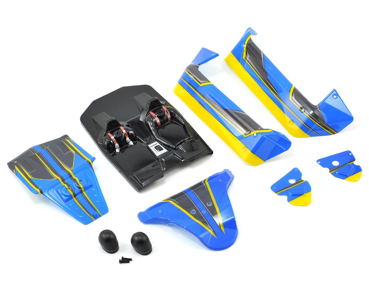 Losi Mini 8ight Db Pre Painted Body Set Blue Yellow Los Amain Hobbies