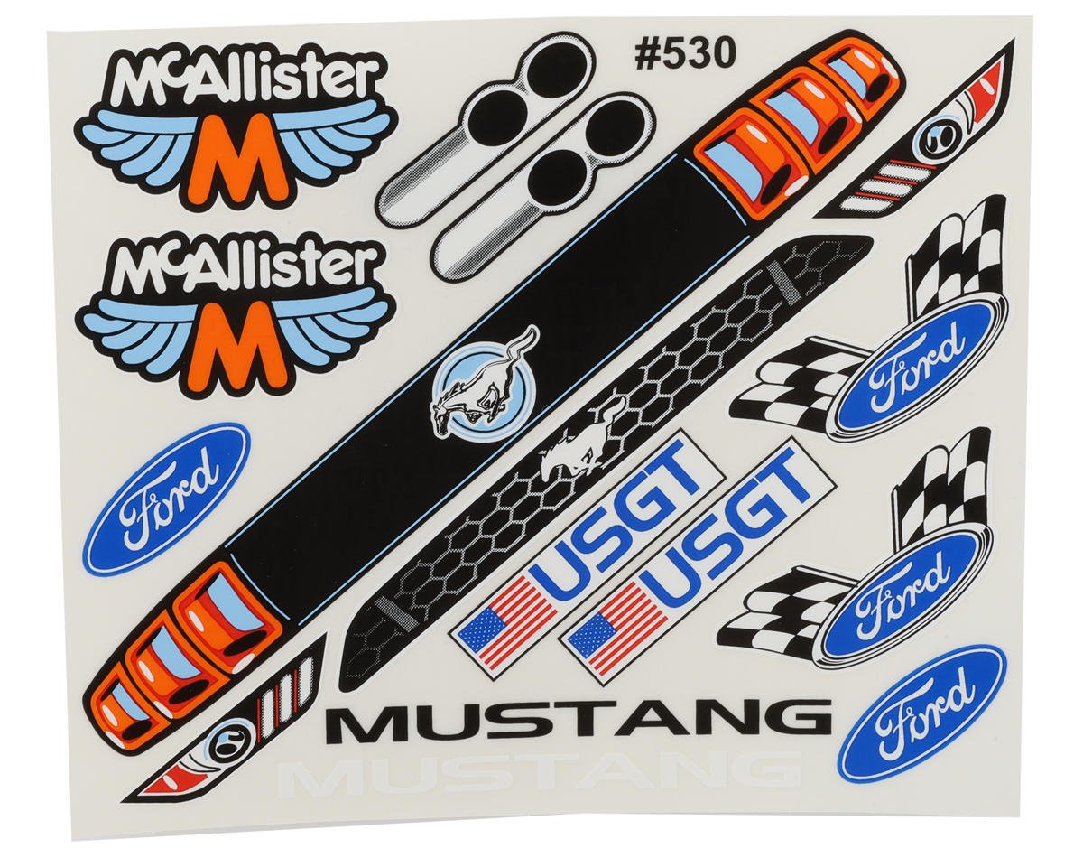 McAllister Racing MX Stang 1/10 On-Road Touring Car Body (Clear) (.025 ...