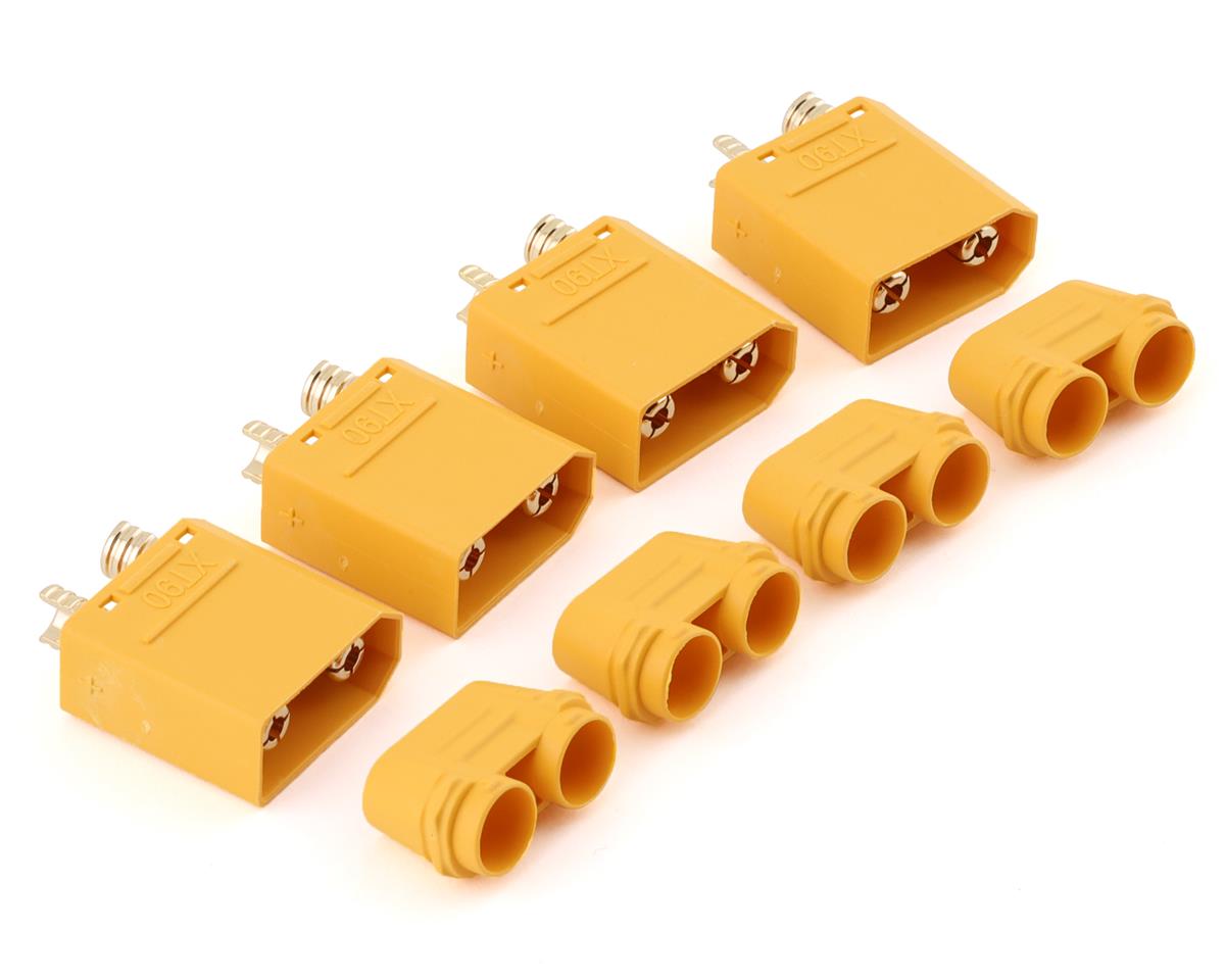 Maclan XT90 Connectors (4 Male) (Yellow) [MCL4113] - AMain Hobbies