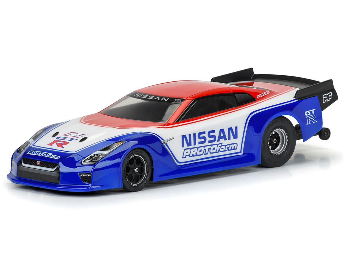 Protoform Nissan GT-R R35 Pro Mod 1/16 Mini Drag Body Set (Clear ...