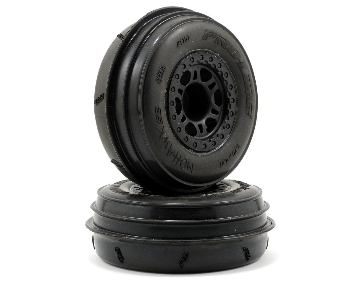 Pro-Line Mohawk SC 2.2/3.0 Tires w/Split Six One-Piece Wheels (Black) (2)  (Slash [PRO1157-10]