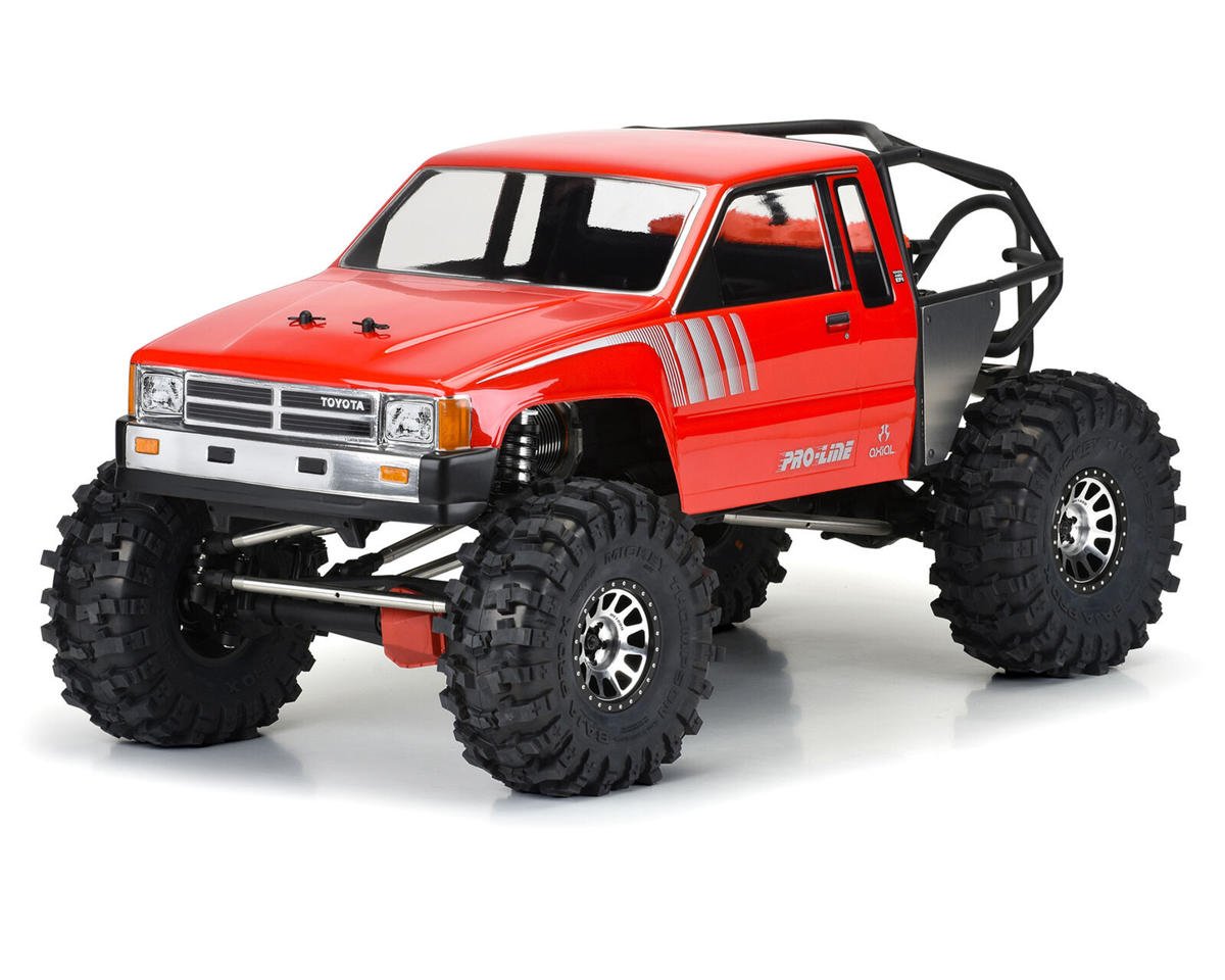 Pro-Line SCX6 1985 Toyota Hilux SR5 1/6 Rock Crawler Body (Clear) (Cab ...