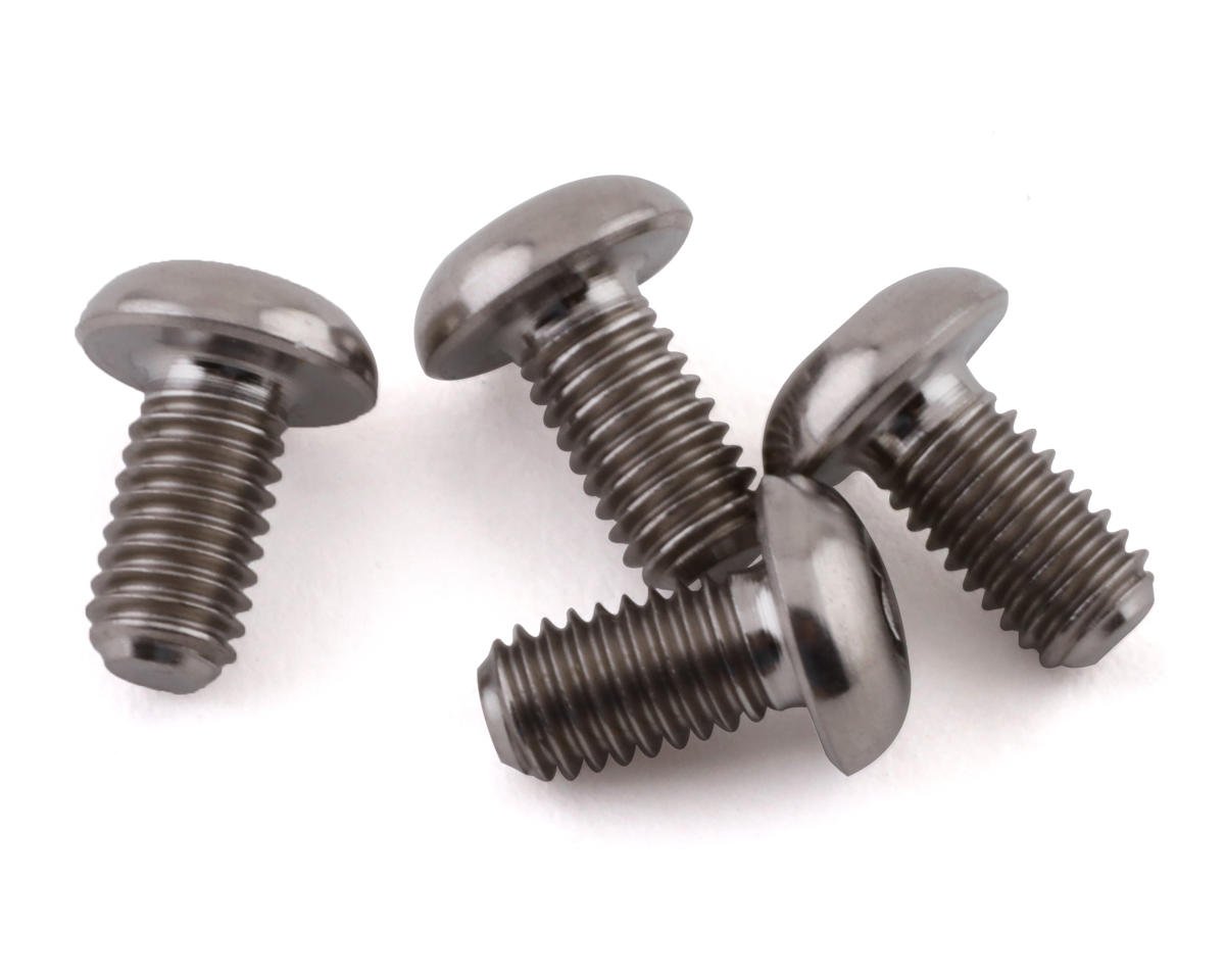 ProTek RC 3x6mm 'Grade 5' Titanium Button Head Hex Screw (4)