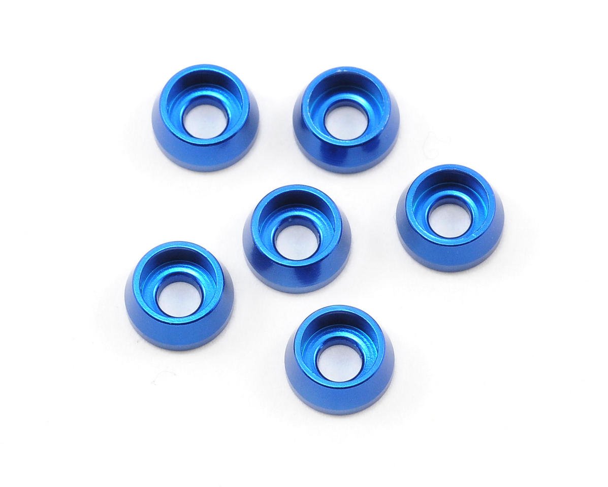 Racers Edge 3mm Aluminum Cap Head Washer (Blue) (6) [RCE10230B] - AMain ...